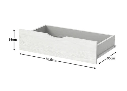 Siesta with 6 Drawers Bed (White)