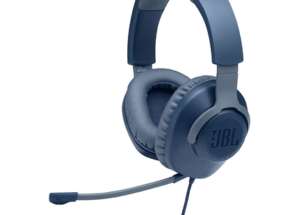 JBL Quantum 100 Blue Wired Over-Ear Gaming Headset