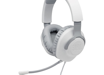 JBL Quantum 100 White Wired Over-Ear Gaming Headset