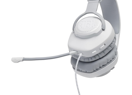 JBL Quantum 100 White Wired Over-Ear Gaming Headset