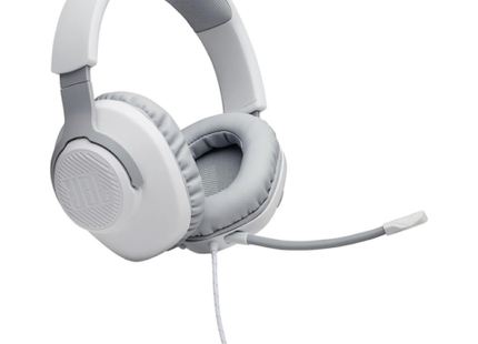 JBL Quantum 100 White Wired Over-Ear Gaming Headset