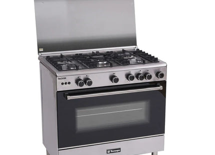 Tecnogas TFG8050CRVSSC 80cm Range, 5-Gas Burner, 102L Gas Oven