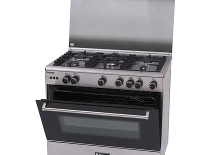 Tecnogas TFG8050CRVSSC 80cm Range, 5-Gas Burner, 102L Gas Oven