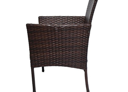 Heim Patio Outdoor Wicker Rattan 4 Seater Dining Set