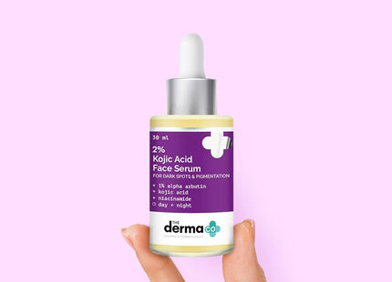 The Derma Co 2% Kojic Acid Face Serum With 1% Alpha Arbutin & Niacinamide For Dark Spots & Pigmentation, 30 ml (Pack of 1)
