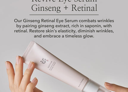 Beauty of Joseon Revive Eye Serum: Ginseng + Retinal 30ml, Pink, 1 Fl Oz