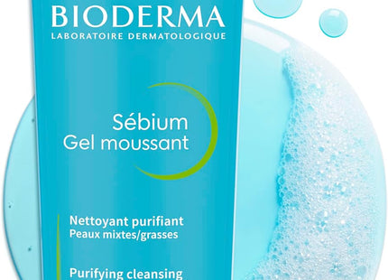 Bioderma Sebium Purifying Cleansing Foaming Gel - Combination to Oily Skin, 500ml Visit the BIODERMA Store