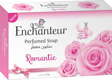 Enchanteur Romantic Soap With Roses & Jasmine Extract, 2X125 g