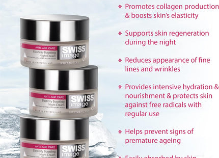 SwissImage Anti Age 36+ Elasticity Boosting Day Cream & Night Cream Pack 2 X 50ml, W/SPF Filter, Collagen