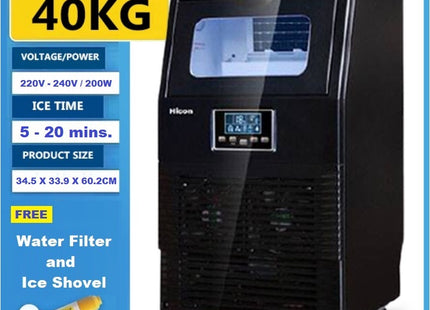 Heavy Duty Automatic Electric Ice Maker Machine 40KG (Single Inlet)