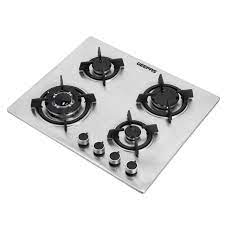 2-In-1 Built-In Gas Hob, Stainless Steel, GGC31026 | Sabaf Burners | Cast Iron Pan Support | Auto-Ignition | Low Gas Consumption | 4 Control Knobs