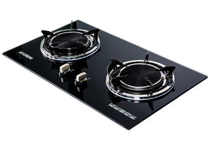 Hyundai Two-Way Gas Stove/ Built-in Hob Tempered Glass HG-A402K
