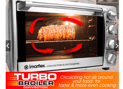 Imarflex IT-350CRS 35 Liters 3-in-1 Convection & Rotisserie Oven
