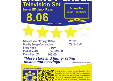 Sony KD-55X75K 55in 4K Ultra HD Google TV