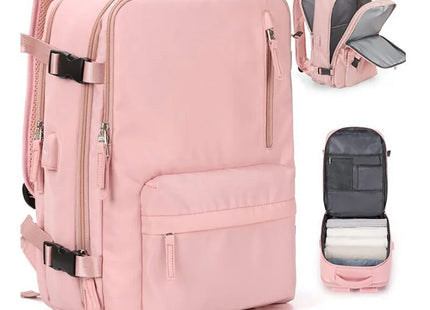 Waterproof Anti-Theft Women Travel Backpack USB Charging Port Backpack Men Boarding Business Luggage Bag