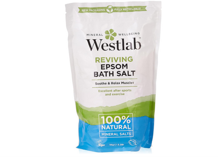 Westlab 100% Pure Reviving Epsom Salt, 1 Kg