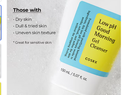 Cosrx Low Ph Good Morning Gel Cleanser Clear 150ml