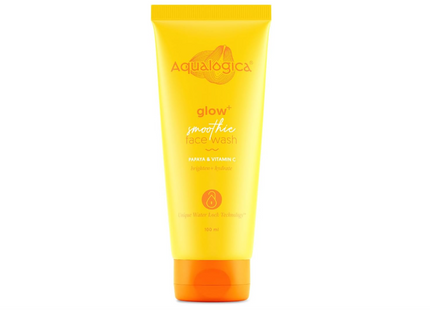 Aqualogica Glow+ Smoothie Face Wash for Deep Cleansing & Skin Brightening With Vitamin C & Papaya, 100 G