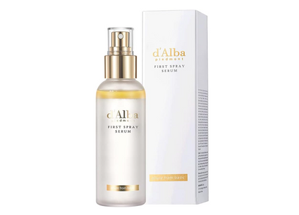 d'Alba Italian White Truffle First Spray Serum, glowy hydrating serum spray