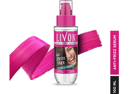 Livon Serum Reduces Hair Breakage Restores Hair Moisture Balance - 100 Ml, Packaging May Vary