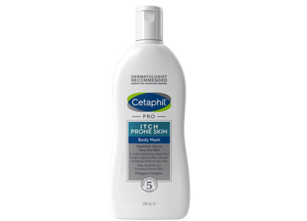 Cetaphil PRO Body Wash, 295ml, For Itch Prone & Eczema Prone Skin, With Niacinamide & Shea Butter, Vegan Friendly, (Packaging May Vary)