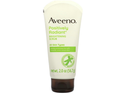 Aveeno Positively Radiant Skin Brightening Exfoliating Daily Facial Scrub,2.0 oz