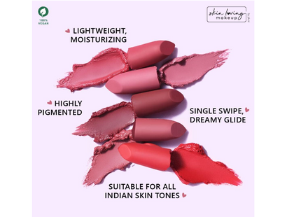 Matterrific Lipstick | Highly Pigmented | Nourishing & Non-Drying | 100% Vegan & Cruelty Free