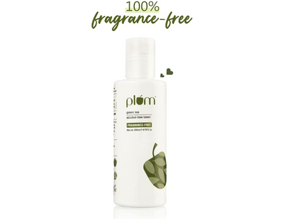 Plum Green Tea Alcohol-Free Toner | 100% Fragrance Free Formula | Shrinks Pores & Combats Acne | Non-Drying Formula | 100% Vegan | 200 ml