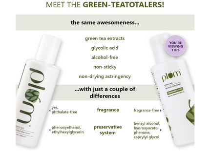 Plum Green Tea Alcohol-Free Toner | 100% Fragrance Free Formula | Shrinks Pores & Combats Acne | Non-Drying Formula | 100% Vegan | 200 ml