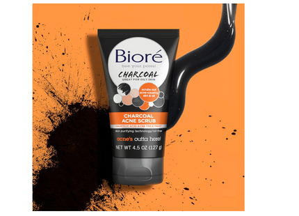 Biore Charcoal Acne Scrub, 4.5 Ounce