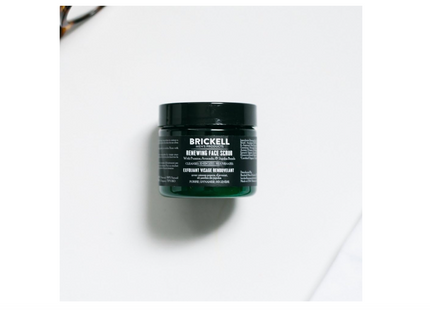 Brickell Men’s Renewing Face Scrub for Men, Natural & Organic Exfoliating Facial Scrub - 2 oz