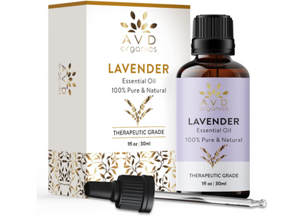 AVD ORGANICS Essential Oil 30ml - 100% Pure and Natural Therapeutic Grade for Massage Aromatherapy, Relaxation, Sleep, Laundry, Meditation, Skin, Diffuser Fragrance - 1 fl. Oz