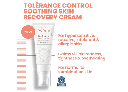 Avene Tolerance Control Soothing Skin Recovery Cream For Sensitive Skin 40Ml