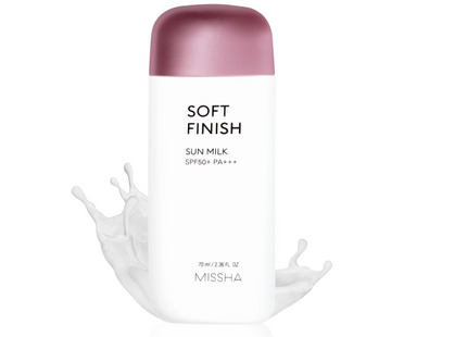 MISSHA ALL AROUND SAFE BLOCK SOFT FINISH SUN MILK EX 50+/PA+++ 70ml