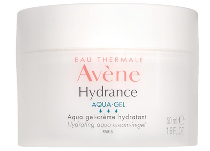 Eau Thermale Avène Hydrance Aqua-Gel, Hydrating And Mattifying Cream-In-Gel, For Sensitive Skin, 1X 50Ml Pot