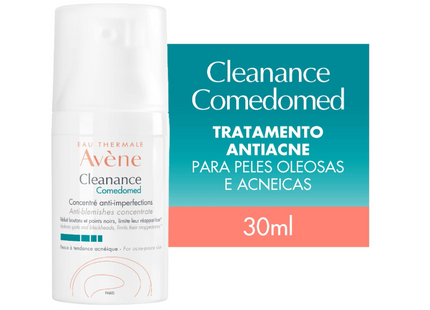 Eau Thermale Avène Cleanance Comedomed Anti-Blemish Concentrate - Reduces Spots and Existing Blackheads and Limits The Appearance of New Blemishes - Fragrance-Free, Alcohol - Free - 30ml Pump Bottle