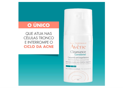 Eau Thermale Avène Cleanance Comedomed Anti-Blemish Concentrate - Reduces Spots and Existing Blackheads and Limits The Appearance of New Blemishes - Fragrance-Free, Alcohol - Free - 30ml Pump Bottle