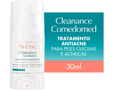 Eau Thermale Avène Cleanance Comedomed Anti-Blemish Concentrate - Reduces Spots and Existing Blackheads and Limits The Appearance of New Blemishes - Fragrance-Free, Alcohol - Free - 30ml Pump Bottle