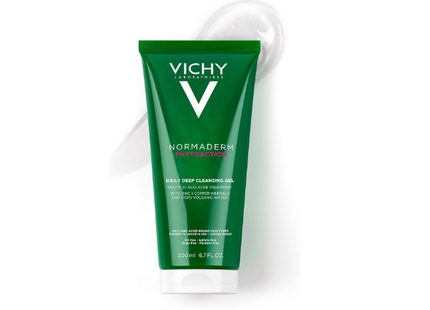 Vichy Normaderm Daily Acne Treatment Face Wash, Salicylic Acid Face Cleanser For Oily & Acne Prone Skin