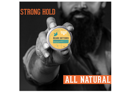 Beardhood Beard Softener For Men - Shea Butter and 6 Natural Oils, 50g