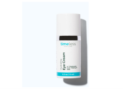 Timeless Skin Care Hydrating Eye Cream - 0.5 oz - Reduce Puffiness & Fine Lines - Includes Hyaluronic Acid for Hydration + Matrixyl 3000 to Fight Wrinkles - For All Skin Types