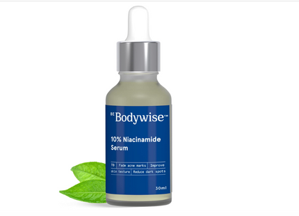 Be Bodywise 10% Niacinamide with 1% Zinc PCA for Acne & Dark Spots Fragrance-Free Made Safe Daily Anti Acne Face Serum for Acne Prone or Oily Skin (30ml)