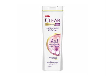 Clear Women Anti-Dandruff Shampoo Soft & Shinny, 12x200 ml
