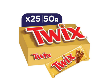 Twix Chocolate 10x25x50gms