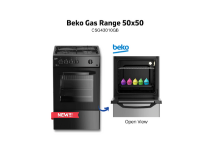 Beko CSG43010GB 50X50CM Gas Range