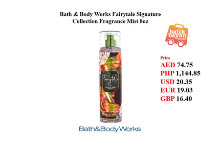 Bath & Body Works Fairytale Signature Collection Fragrance Mist 8oz