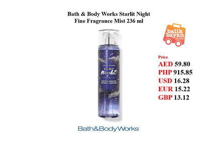 Bath & Body Works Starlit Night Fine Fragrance Mist 236 ml