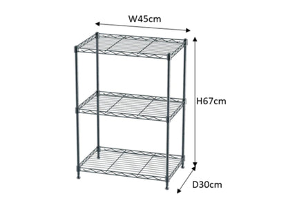 Carter 3 Tier Metal Rack