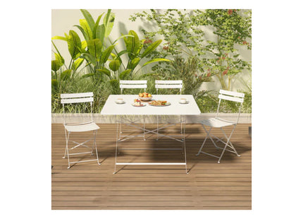 Ansel Outdoor Square 4 Seater Dining Set
