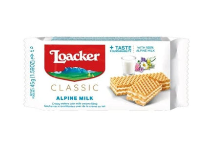 Loacker Classic Alpine Milk Cream Wafer 45g x 25